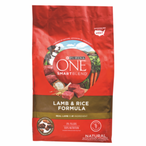 Purina One Smart Blend Adult Dog Food Lamb & Rice Formula 4lb.