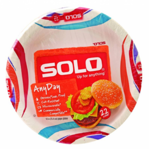 Solo Hd Paper Deco Plate #10 22 Units.