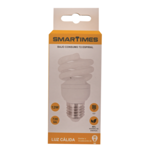 SMARTIMES YELLOW LIGHT FLUORESCENT BULB 12W 2700K