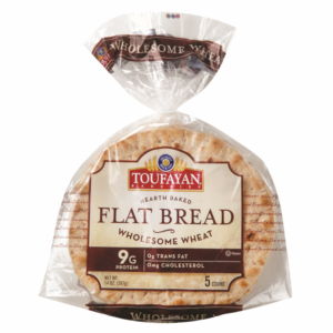 0b453a3a850d3138a6a72fe5a274daa5.png Wheat Flatbread Toufayan 14 oz.