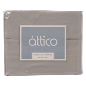 Attico Plain Gray Sheet Set Q GR135165
