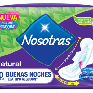 Nosotras Good Night Natural Sanitary Towels 10 units