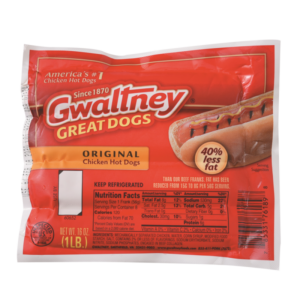 Gwaltney Hot Dog Original Sausage 8 1 16 oz