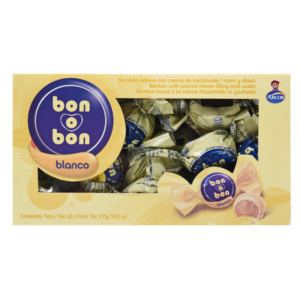 BON O BON WHITE CHOCOLATE CANDIES 270 GR