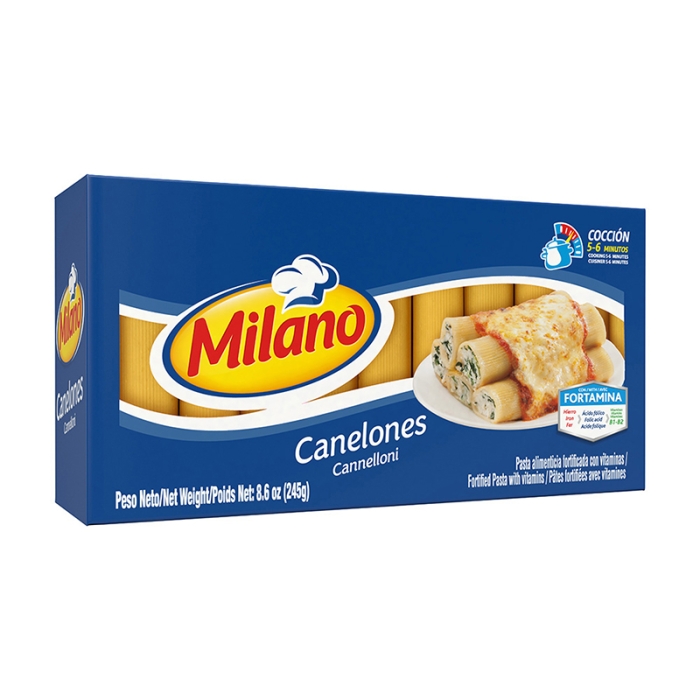 Milano Cannelloni Pasta 8 Oz