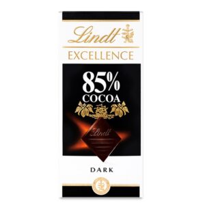 Lindt Excellence 85% Dark Chocolate Bar 100 Gr