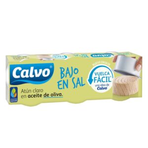 Calvo Light Salted Tuna in Olive Oil 80Gr 3 Und/Pack