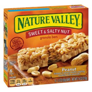 Sweet And Salty Peanut Nature Valley Granola Bar 12/6 7.40