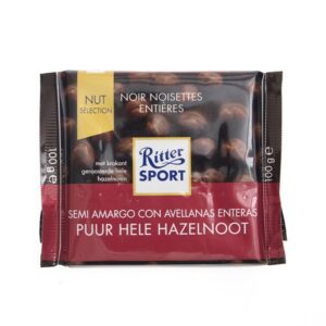 Ritter Sport Dark Chocolate with Hazelnuts 100 Gr