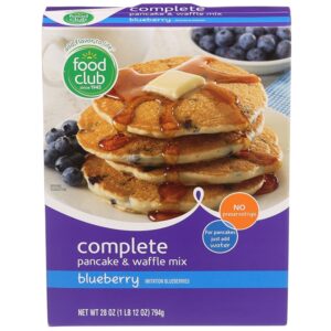 Food Club Blueberry Pancake Mix 28 Oz