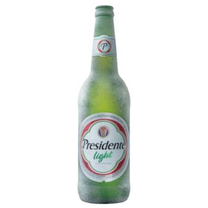 Presidente Light Beer Bottle 22 Oz