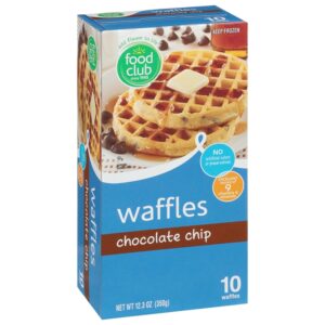 Food Club Frozen Waffles With Chocolate Chips 12.3 Oz