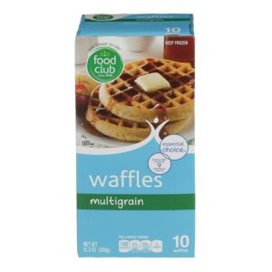 Food Club Frozen Multigrain Waffles 12.3 Oz