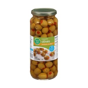 Food Club Manzanilla Olives Stuffed with Peppers 13 Oz