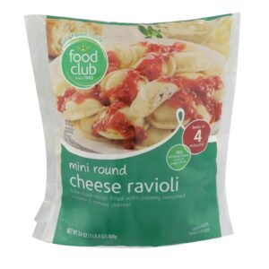 Mini Round Cheese Ravioli Food Club 24 Oz