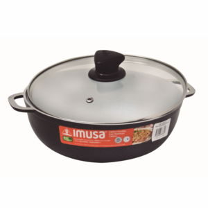 Imusa Hammered Pot Glass Lid 505021 24 Cm