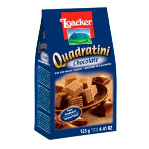 Loacker Quadratini Cocoa Cookies 125 Gr