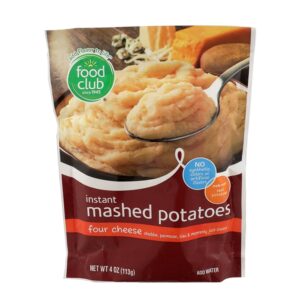 Food Club 4 Cheese Instant Mashed Potatoes 4 Oz