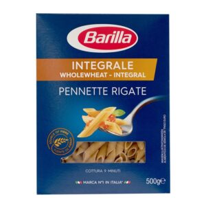 Barilla Whole Wheat Pennette Pasta 500 Gr