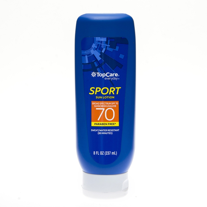 Top Care Sport Lotion Sunscreen Spf 70 8 Onz
