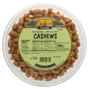 Setton Roasted Unsalted Cashew Seeds 9 Oz