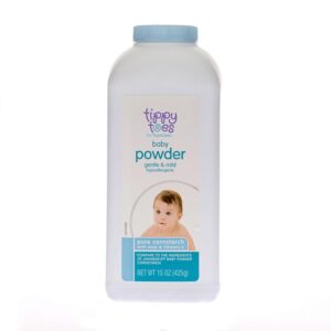 Tippy Toes Baby Powder Cornstarch 15 Oz