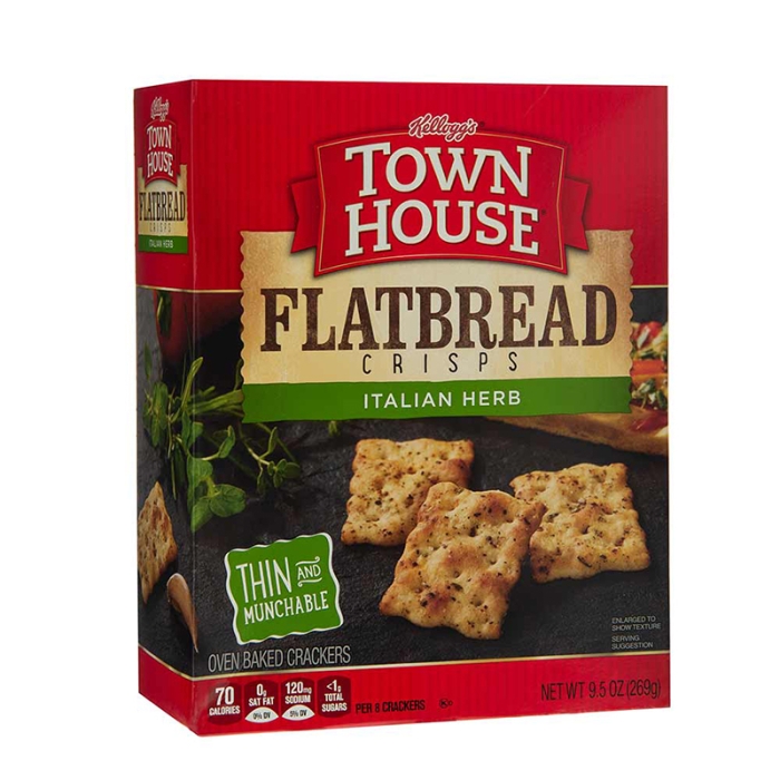 Keebler Flatbread Italian Herbs Flavor 9.5 Oz