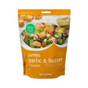 Food Club Garlic & Butter Salad Croutons 5 Oz