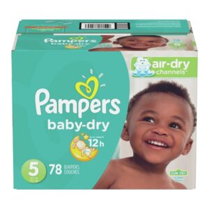 Pampers Baby Dry Diapers Stage 5 78 Und/Pack