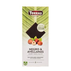 Black with Hazelnut with Stevia Torras 125 Gr
