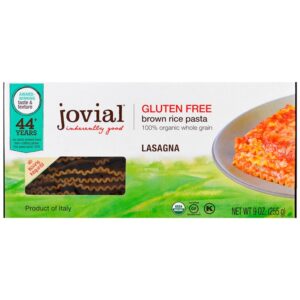 Jovial Organic Brown Rice Lasagna Pasta 9 Oz