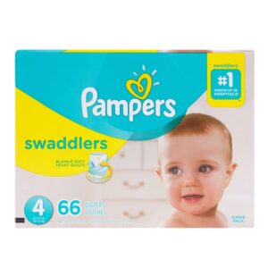 Swaddlers S4 Super Pack Pampers Diapers 66 Und/Pack