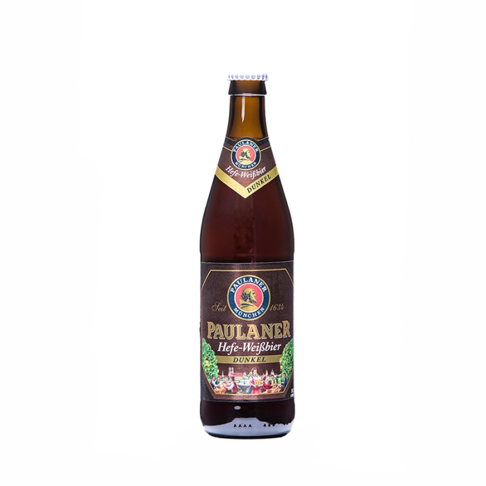 Paulaner Hefe Weiss Black Wheat Beer 0.5 Lt