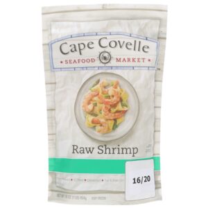 Cape Covelle Frozen Raw Shrimp 16/20 1 Lb