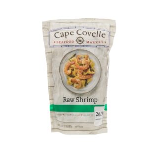 Cape Covelle Frozen Raw Shrimp 26/30 2 Lb