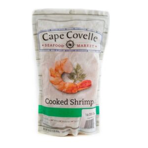 Cape Covelle Pre-Cooked Shrimp 16/20 Frozen 1 Lb