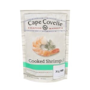 Cape Covelle Frozen Pre-Cooked Shrimp 71/90 1 Lb