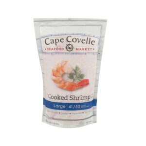 Cape Covelle Pre-Cooked Shrimp 41/50 Frozen 1 Lb