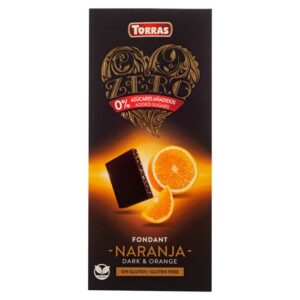 Torras Sugar-Free Dark Chocolate with Orange 125 Gr