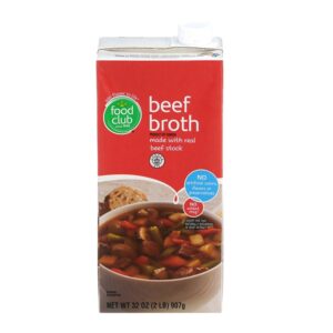 Food Club Beef Liquid Broth 32 Oz