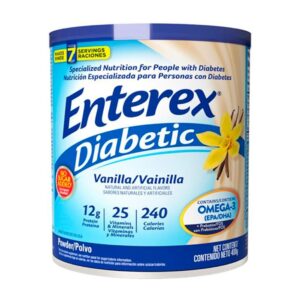 Enterex Diabetic Vanilla Flavor Powder Nutritional Formula 400 Gr