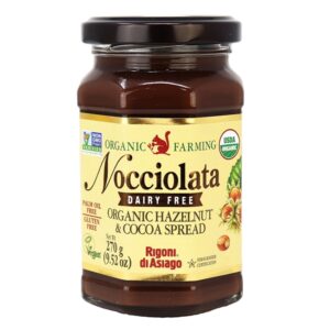 Nocciolata Organic Hazelnut and Cocoa Cream Lactose Free 9.52 Oz