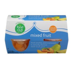 Food Club Mixed Fruits In Their Juice 4 Onz, 4 Units/Pack