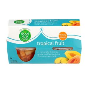 Food Club Tropical Fruits In Their Juice 4 Onz, 4 Und/Pack