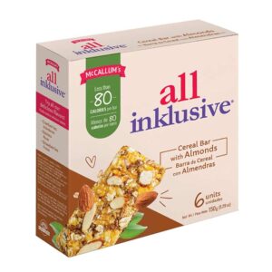 All Inklusive Sugar Free Almond Cereal Bar 12 Oz