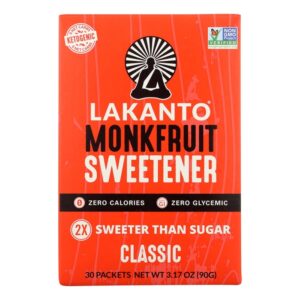 Lakanto Monkfruit Classic Sweetener Sugar Free 90 Gr 30Ct