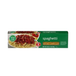Food Club Fc Spaghetti Pasta 16 Oz