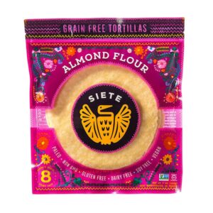 Siete Almond Flour Tortillas Gluten Free 7 Oz, 8 Count/Pack