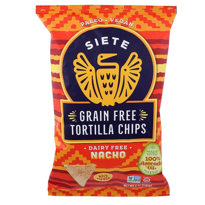 Siete Nacho Gluten-Free Tortilla Chips 4 Oz