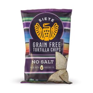 Siete Salt Free Nacho Chips 5 Oz